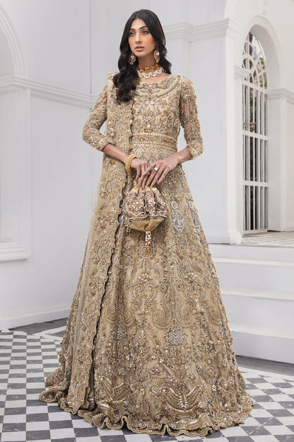 Golden Pearl Handwork Bridal Maxi